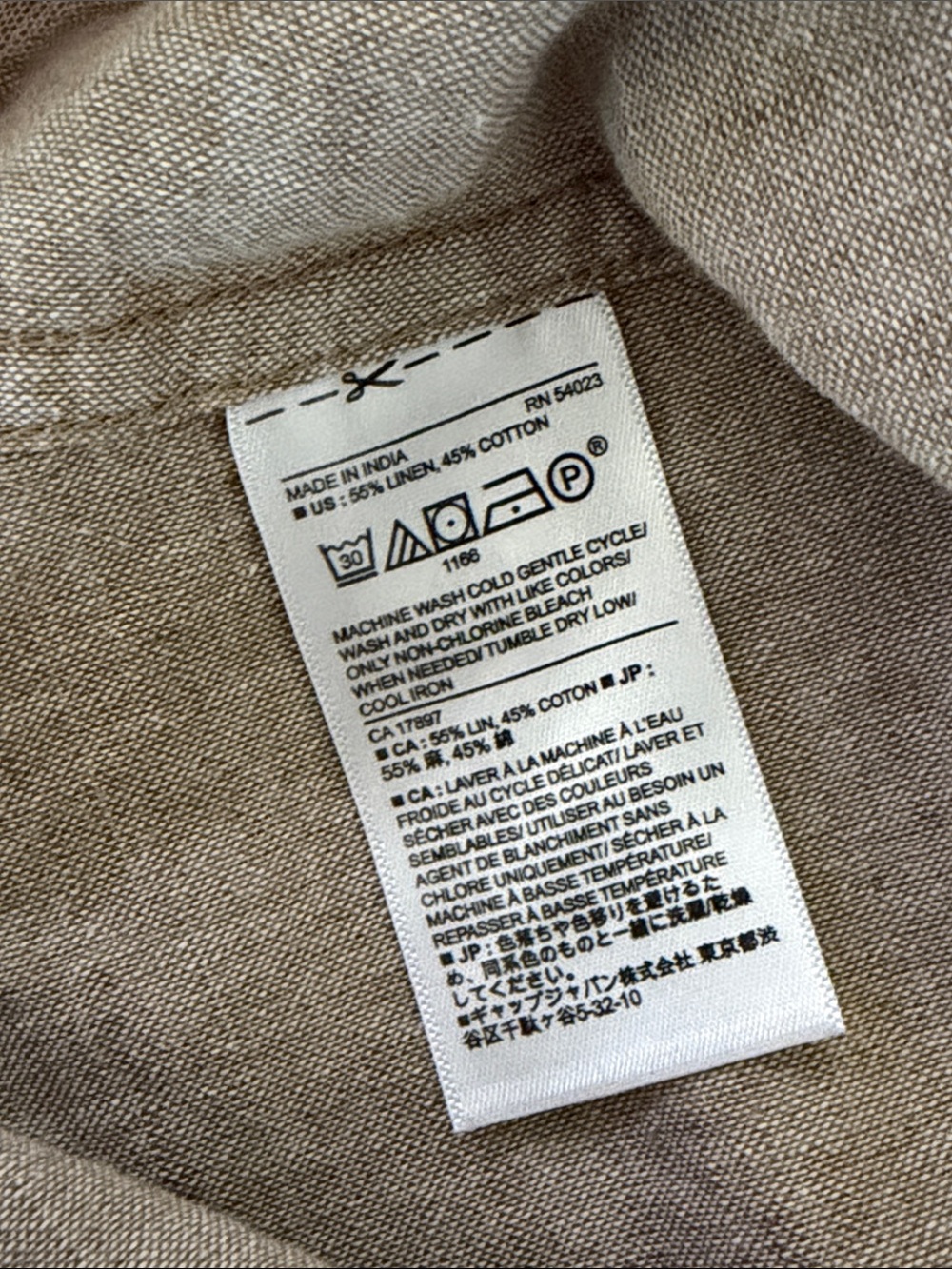 Banana Republic Men’s Linen Shirt Button Up – Short Sleeve Summer Shirt Size M - Picture 5 of 5